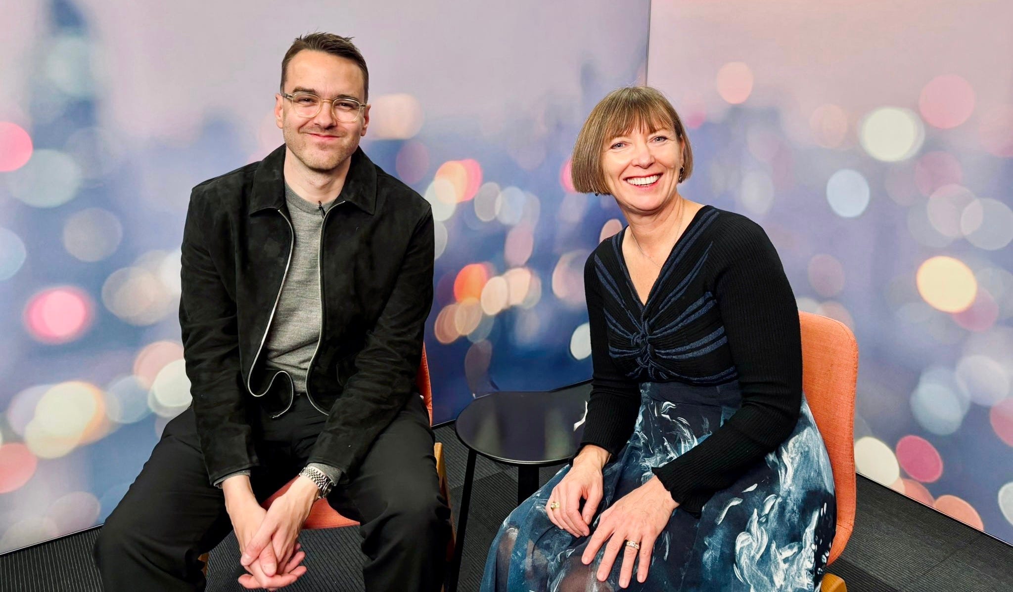 David Challen with Susan Bright at an Employers’ Initiative on Domestic Abuse event